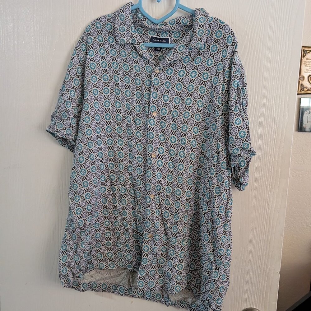 Club Room button down, silk